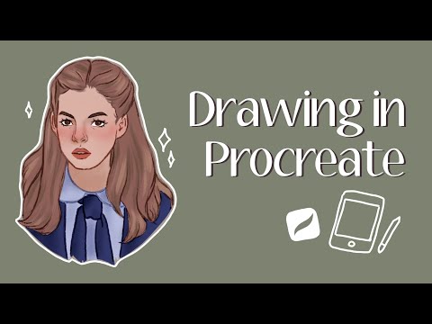 digital portrait in Procreate // speedpaint