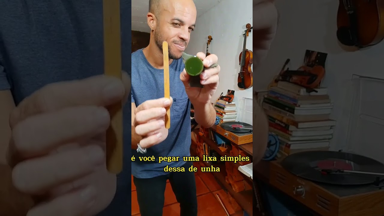 Truque simples Para passar breu no Arco do violino 
