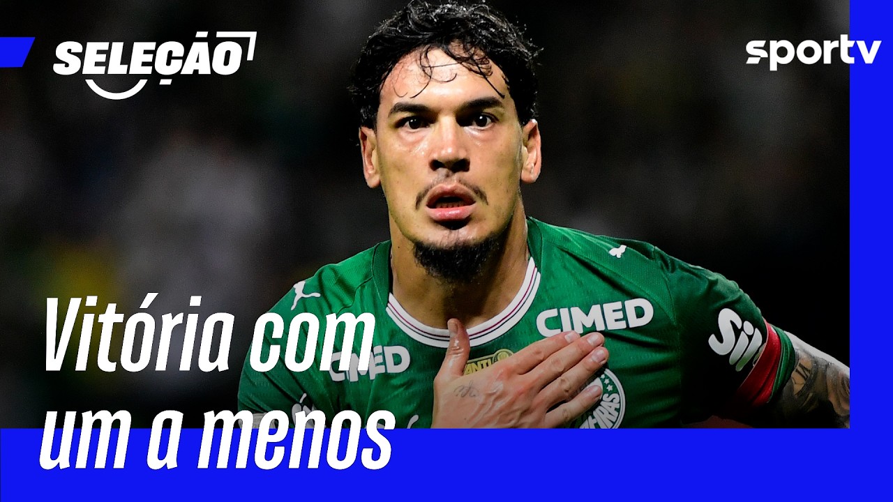 MESMO COM UM A MENOS, PALMEIRAS VENCE O ATHLETICO-PR PELO BRASILEIRÃO | SELEÇÃO SPORTV | sportv
