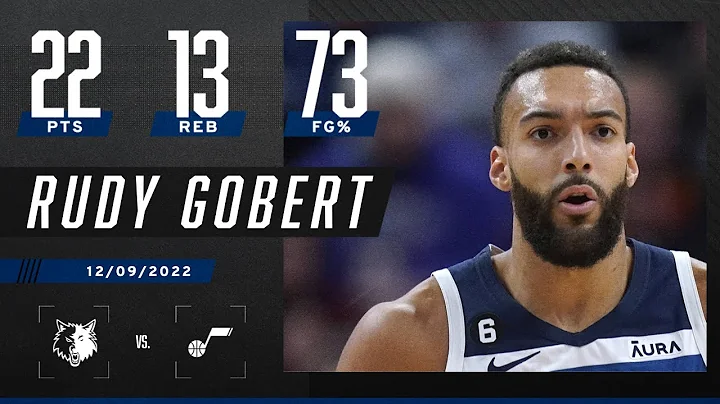 Rudy Gobert records double-double in return to Utah