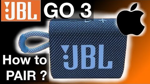 Pairing JBL GO 3 to an iPhone (How to)