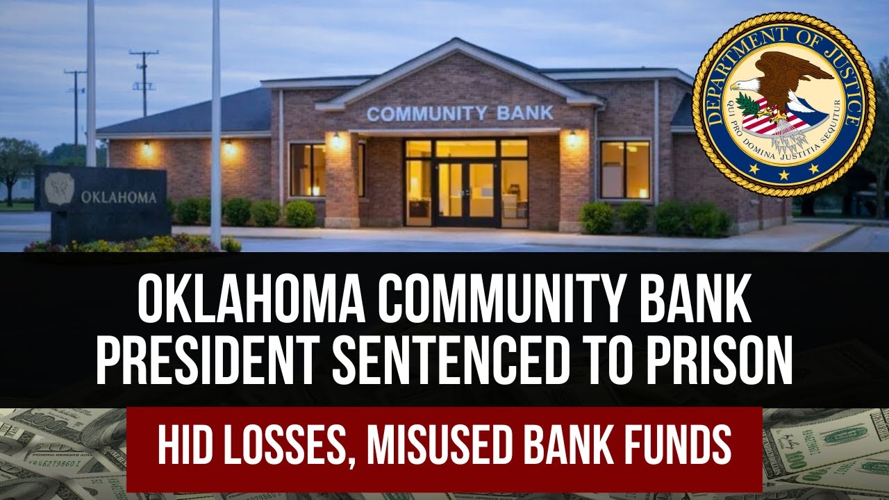 Президент Community Bank приговорен к тюремному заключению за сокрытие убытков и нецелевое исполь...