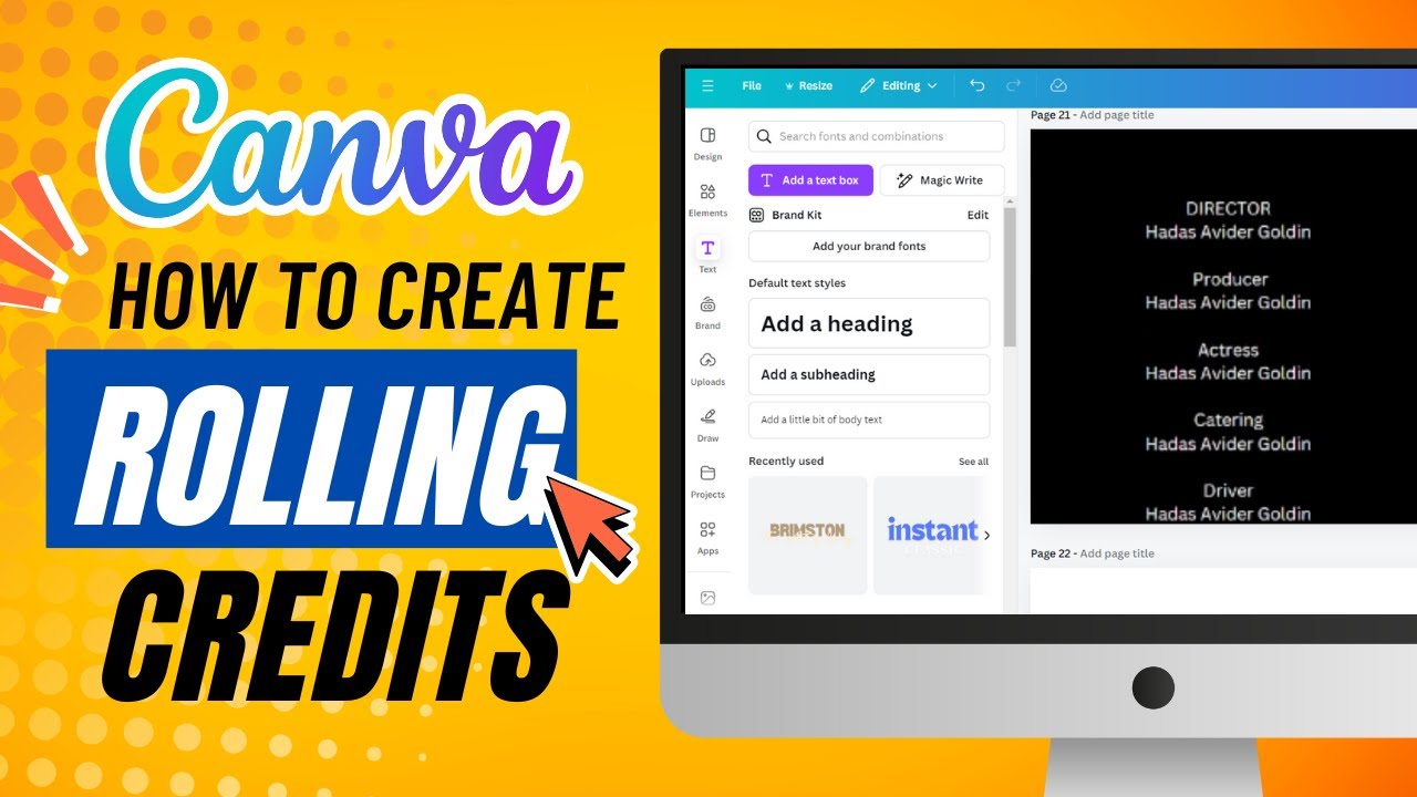 Как сделать плавающие титры в Canva (краткое руководство)