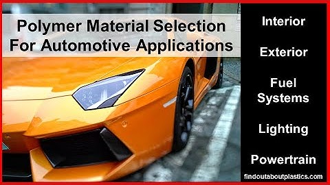 Polymer Material Selection For Automotive Applications I Herwig Juster