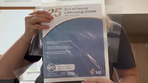 Honest Review   KTRIO Self Adhesive Laminating Sheets 8 5 x 11