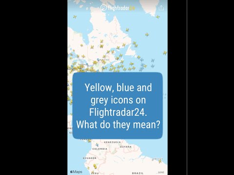 What are the blue aircraft icons? A visibility settings tutorial for Flightradar24