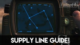 Fallout 4 - Supply Line Guide! (How To Use Supply Lines)