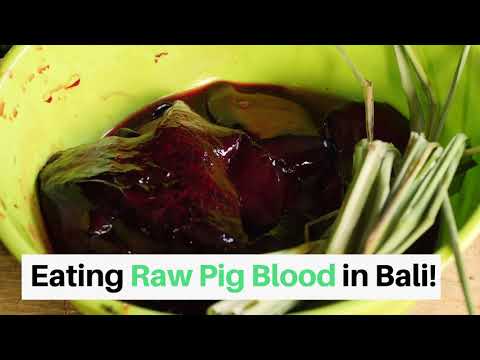 Eating Salad In Bali