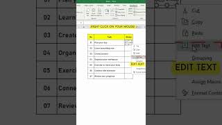 Check Box In Microsoft Excel #excel #exceltips #exceltricks #microsoft #checkbox