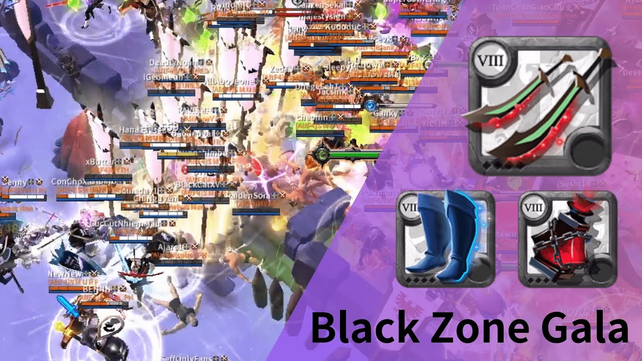 Albion Online East丨Black Zone丨Galatine ZvZ Clap