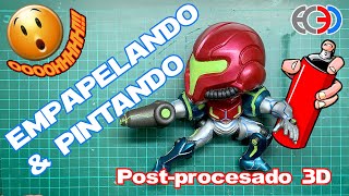 Empapelando y pintando post procesado ·3D