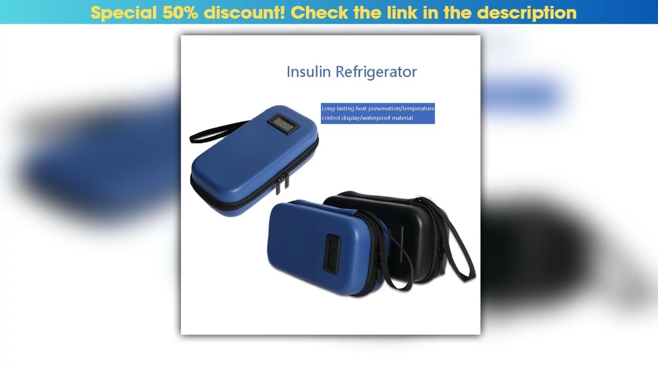 Insulin Cooler Travel Case TSA Approved Portable Medication Organizer with Thermometer and Ice
