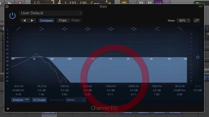 Tutorial 12) Logic X - Basic - Using EQ: Low cut/shelf, parametric, hi cut/shelf