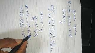 Techniques to solve ODE - Ricati equation