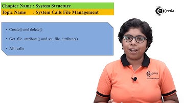 System Calls File Management