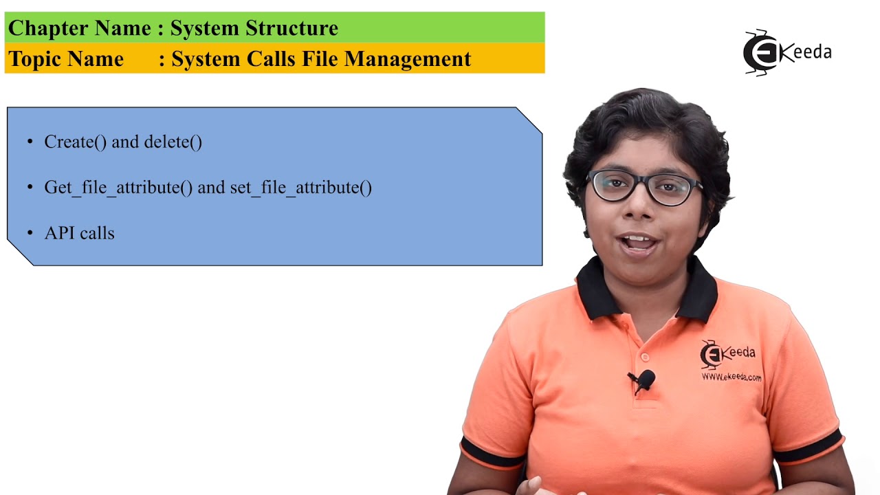 System Calls File Management