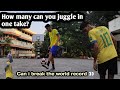 How many can you juggle in one take soccer  futbol holic