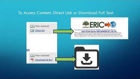 How to Search the ERIC Database