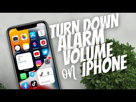 How to turn down alarm volume on iPhone - YouTube