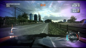 NFS The Run Rural Track Attack Challenge 1 - Hazard County