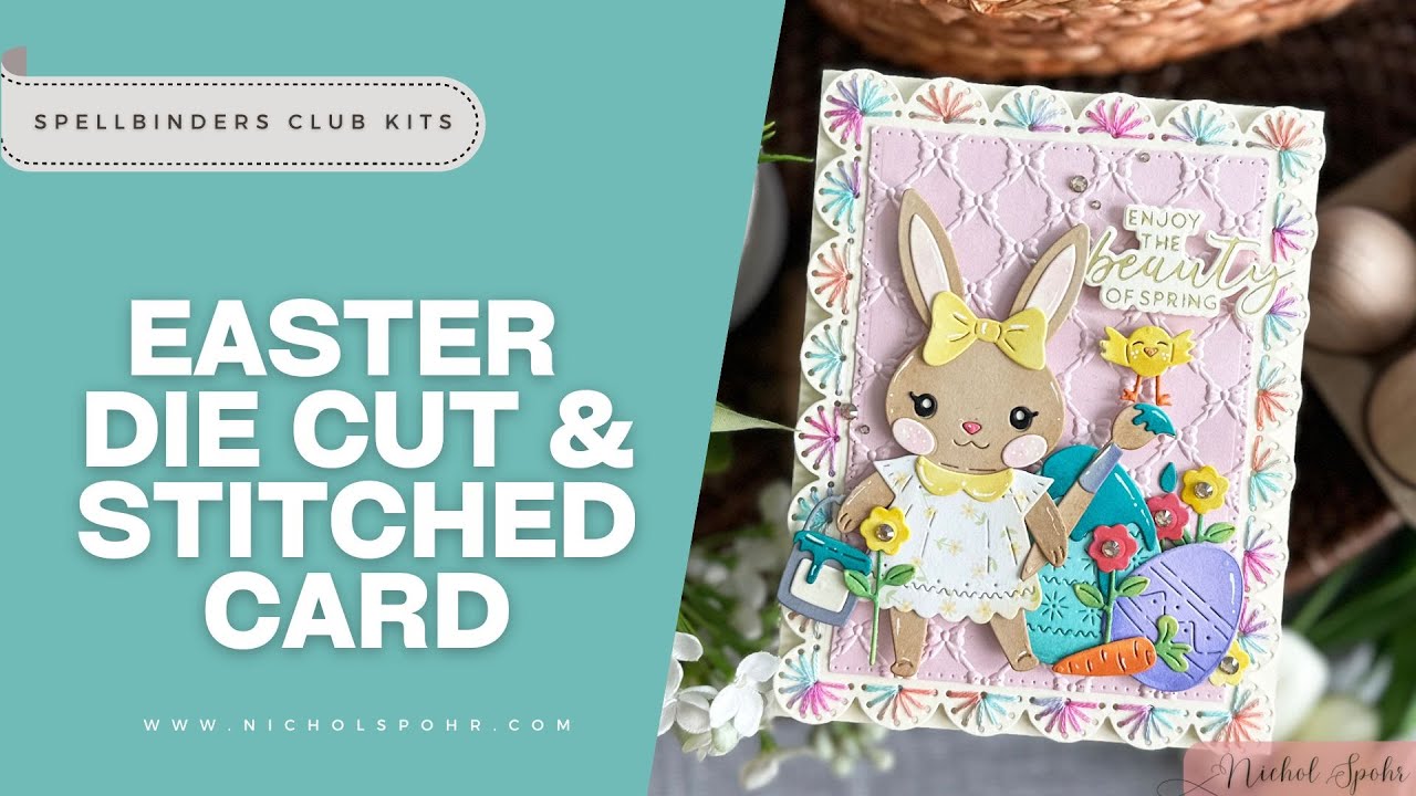 CREATE Your Own STUNNING EASTER Handmade Card with Die Cut and Stitching