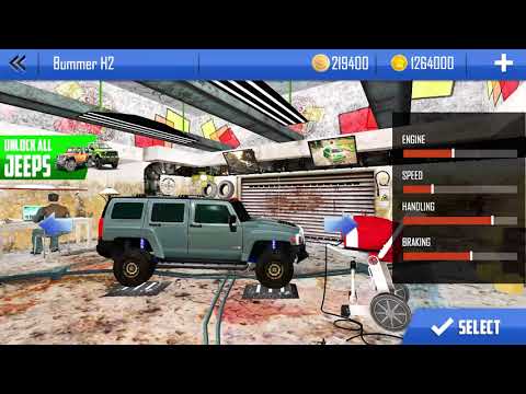 Carro dirigindo jogos de jipe ​​4x4