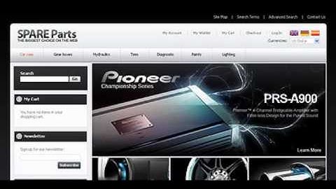 Preview White _ Black Magento Car Parts Template by Mercur
