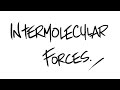 AQA A-Level Chemistry - Intermolecular Forces