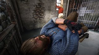 What happens if Arthur gets arrested while Micah is in Jail screenshot 5