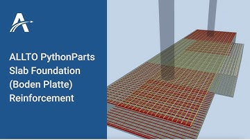 Slab foundation (BodenPlatte) in ALLPLAN | Developed by ALLTO PythonParts