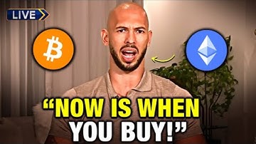 Andrew Tate on Buying Bitcoin and Crypto NOW "THIS IS WHEN YOU BUY" - Andrew Tate
