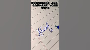 Requested name Krish/कृष in cursive handwriting #trend #viral #shorts #satisfying #krish #nameart