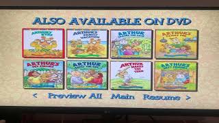 Arthur: Arthur’s Terrible Teasers DVD Menu Walkthrough 2004