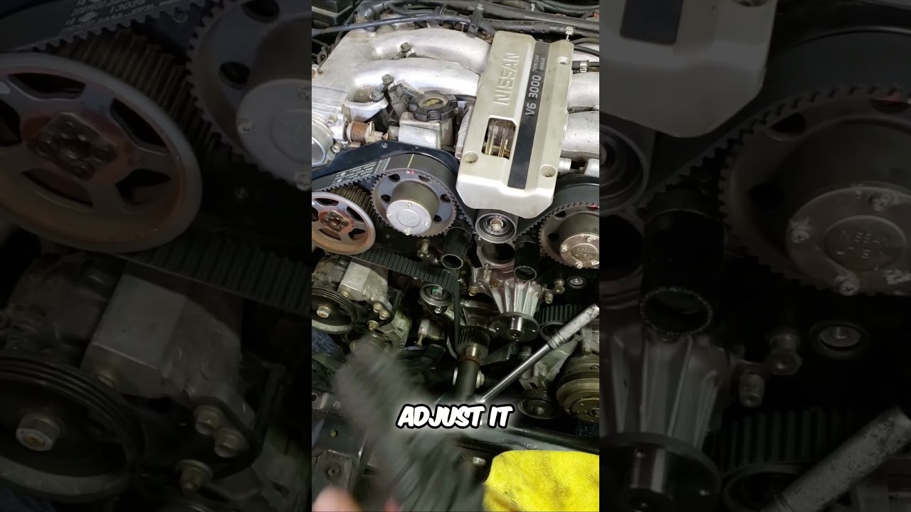 EZ 300zx Timing Tensioner Guide #nissan #300zx #z32 #vg #mechanic