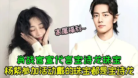 肖戰官宣代言寶詩龍珠寶，而楊紫最近參加活動戴的珠寶都是寶詩龍，網友：這是家屬福利！  #肖戰  #楊紫 - 天天要聞
