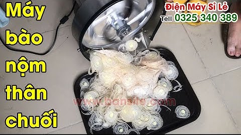 Máy thái nộm, bào nộm, cắt nộm, xắt nộm thân cây chuối chạy điện thông dụng nhất hiện nay