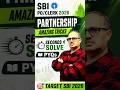Partnership Magic Tricks 🔥 SBI PO 2026 | PYQs in Seconds 🤯 | Amar Sir #shorts