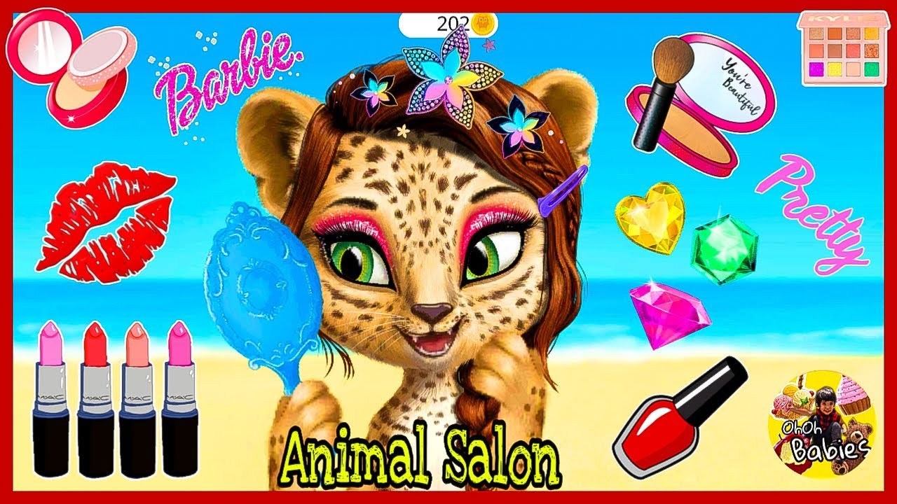 Baby Animals Hair Care Beauty Salon & Girls Makeup Makeover