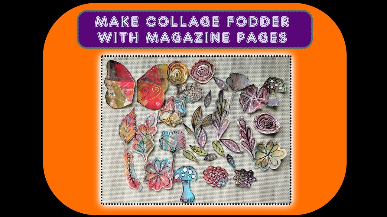 Make Magazine Page Collage Fodder YouTube