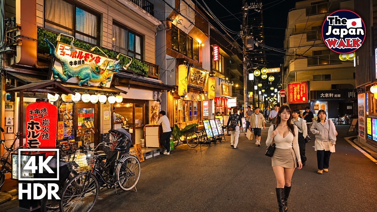 Japan Night Walk – Real Osaka Nightlife | Temma | 4K HDR
