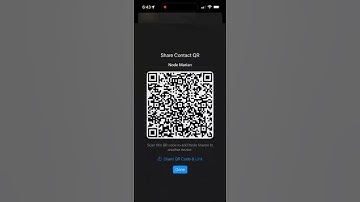Meshtastic iOS App Contact Sharing via QR code #meshtastic