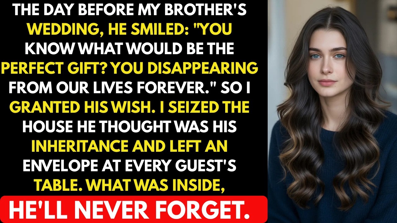 My Brother Said The Greatest Gift For My Wedding Is If You Disappear From Our Lives So I Granted