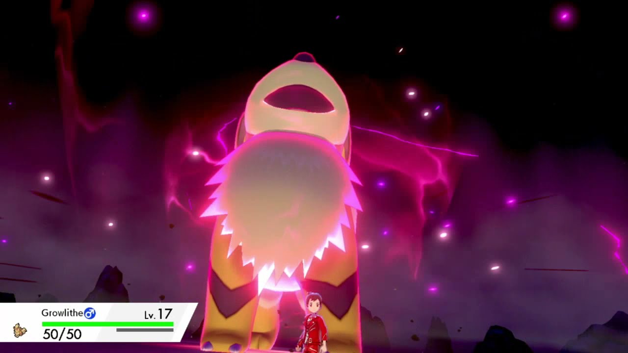 Growlithe Cry + DYNAMAX Cry (Shiny) | Pokemon Sword and Shield