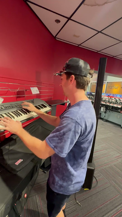 When u find a 90s rave keyboard in a music store