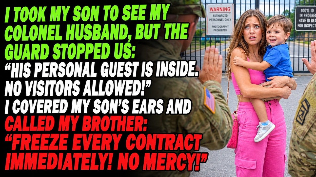 The guard wouldn't look at me when I pulled up to the gate, and that's when I knew something was wrong. I'd driven forty minutes with my four-year-old son in the backseat, a container of homemade...