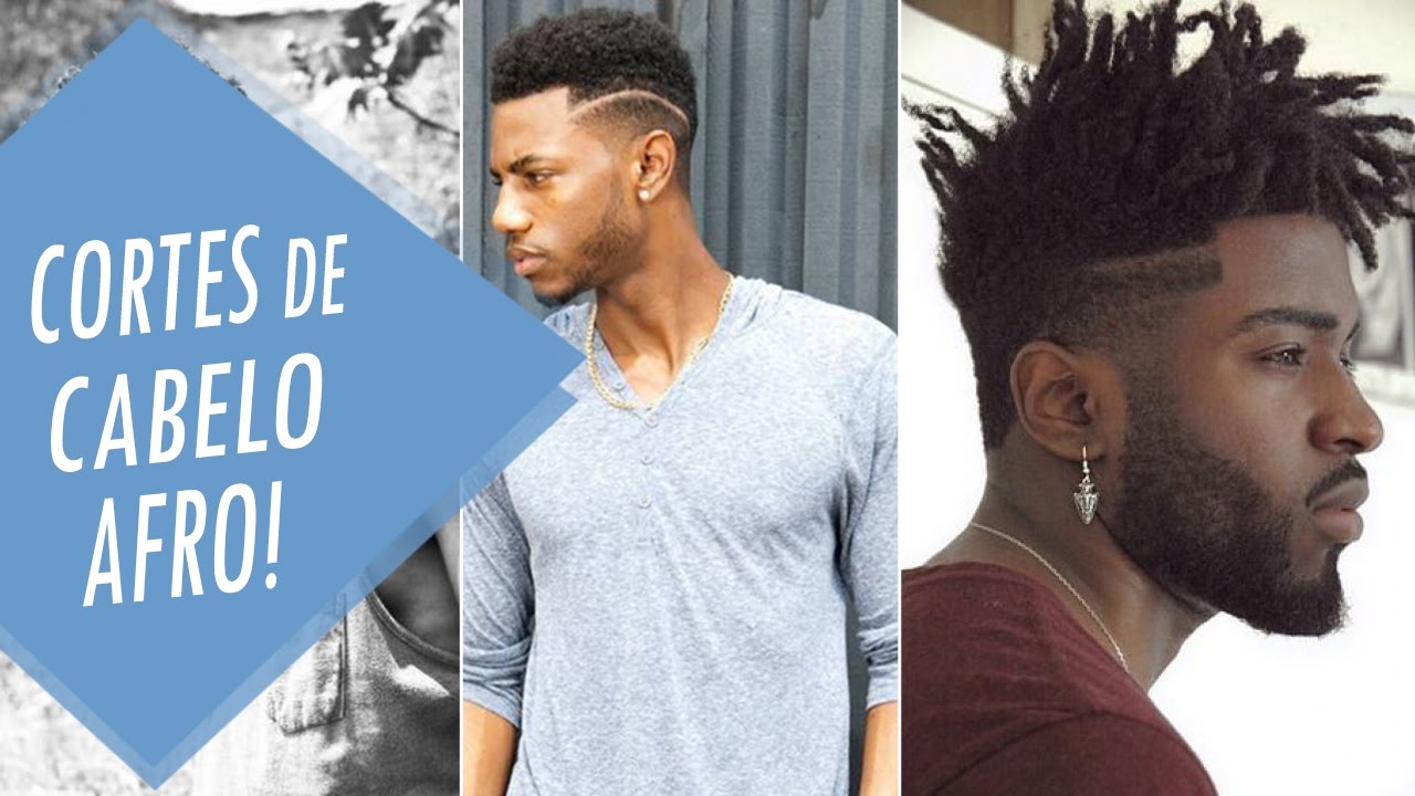 tipos de cortes de cabelo afros masculino