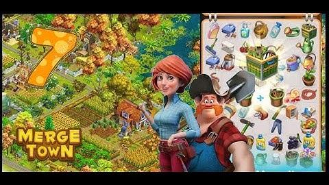 Merge Town : Design Farm 🍞Level 7 🥕 Part 7