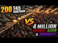 LUNAR BASE INVASION! T45 Shotguns &amp; Black Military tank vs 4000000  Aliens! UEBS 2