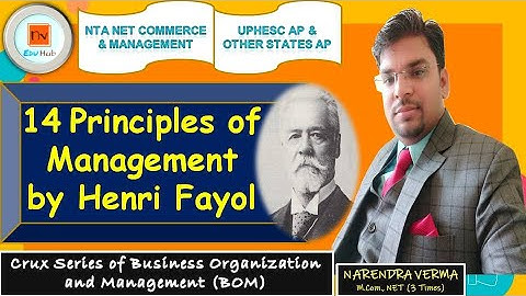 14 Principles of Management by Henri Fayol | Business Management | NTA NET Commerce & Management