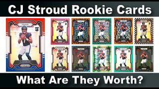 11 Different CJ Stroud Rookie Cards - 2023 Prizm Football #339 - What Are They Worth?